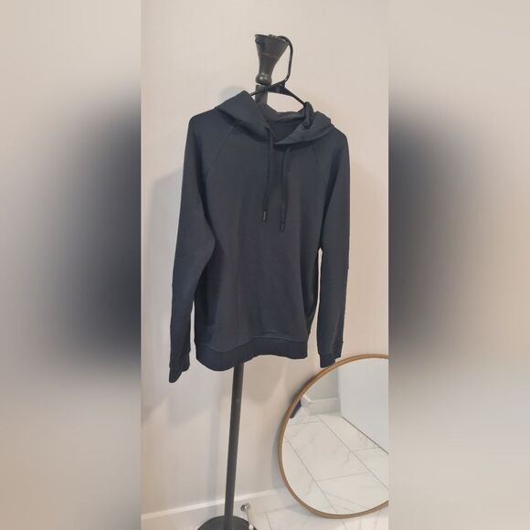 LULULEMON LM3AUPS MENS SOFT CLASSIC CITY SWEAT PULLOVER HOODIE IN BLACK SIZE M - Picture 1 of 5
